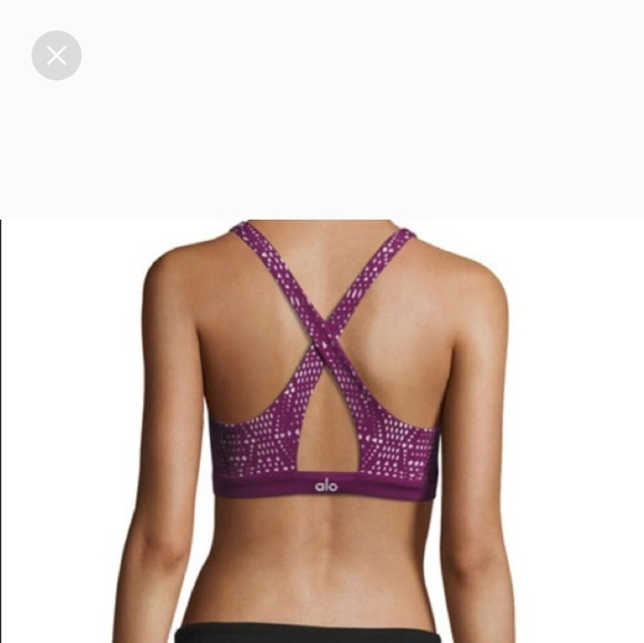 Alo Yoga Patina Laser Cut Sports Bra Size Large - Picture 1 of 6